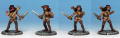 Girl Fighter, Copplestone, painted for Crooked Dice 7th Voyage, Myths & Monsters. All done in Fo