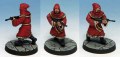 Rifle armed Cultist. Painted as part of villainous SHIVA organisation from 7TV Crooked Dice. All don