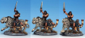 Barbarian Beastmaster and companion, vintage Copplestone Grenadier, painted for Frostgrave and Drago