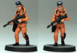 SCUBA Diver painted as in the Action Man orange Frogman Outfit, model by Crooked Dice.