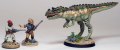 Wargames Foundry Ceratosaurus (Keh-RAT-oh-sore-us).  (about the right size)