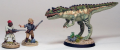 Wargames Foundry Ceratosaurus (Keh-RAT-oh-sore-us). (about the right size)